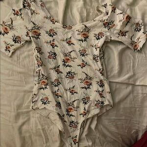 Charlotte Russe Rose Leotard Bodysuit